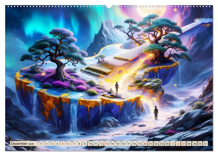 Produktbild: Gitarrenhorizonte (hochwertiger Premium Wandkalender 2026 DIN A2 quer), Kunstdruck in Hochglanz