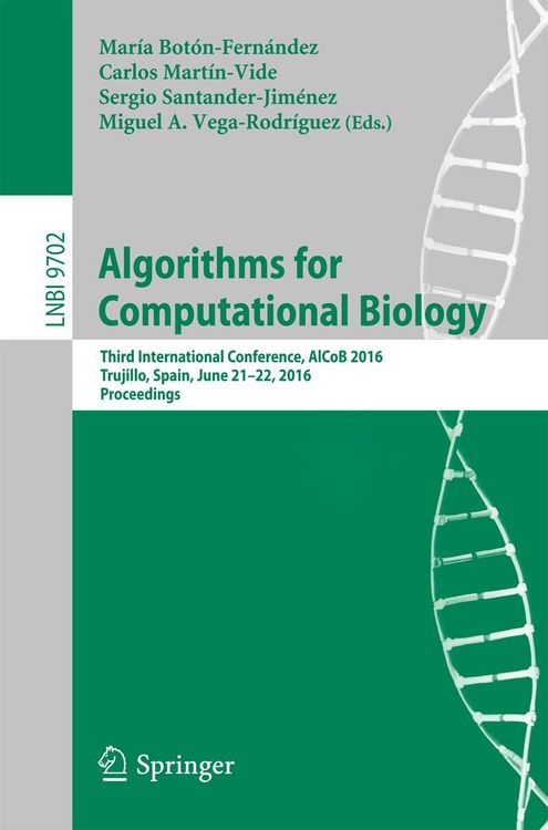 Produktbild: Algorithms for Computational Biology