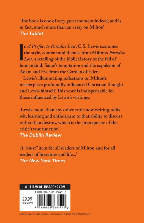 Produktbild: A Preface to Paradise Lost