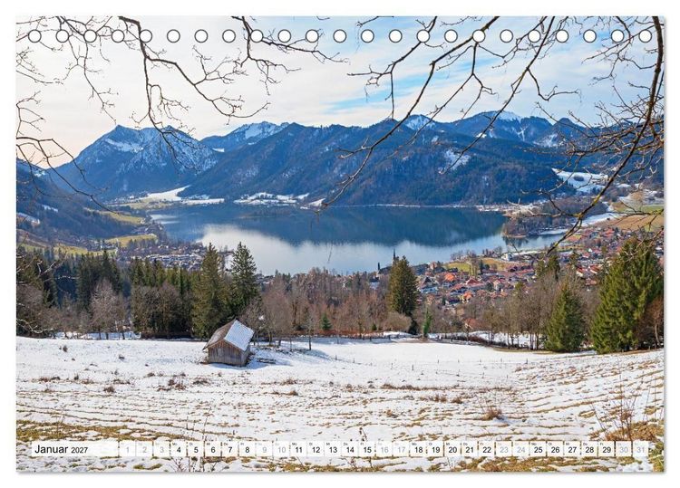Produktbild: Schliersee-Idylle (Tischkalender 2027 DIN A5 quer), CALVENDO Monatskalender