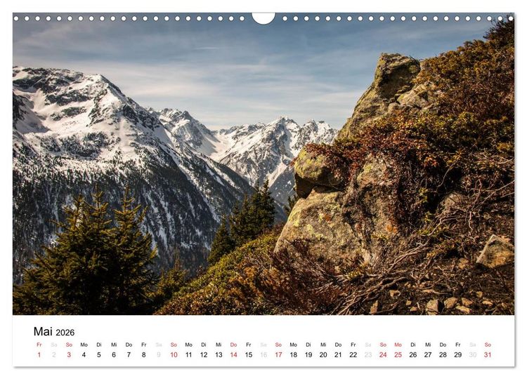 Produktbild: Bergpixel "kreuz und quer durch die Alpen" (Wandkalender 2026 DIN A3 quer), CALVENDO Monatskalender
