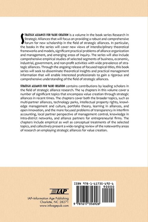 Produktbild: Strategic Alliances for Value Creation