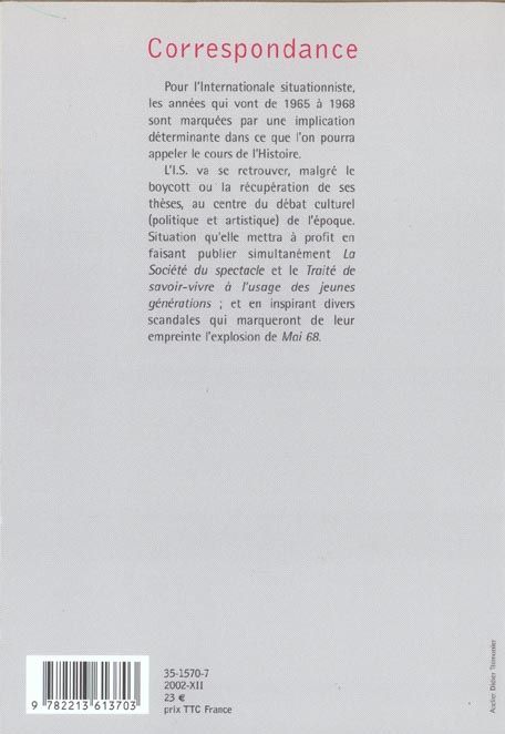 Produktbild: Correspondance T.3 ; Janvier 1965 - Decembre 1968