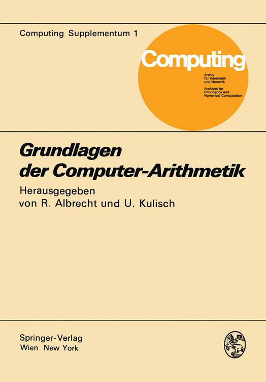 Produktbild: Grundlagen der Computer-Arithmetik