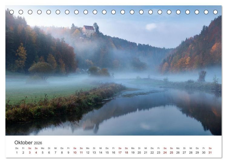 Produktbild: Fr&auml;nkische Schweiz &ndash; Zwischen Burgen, H&ouml;hlen und W&auml;ldern (Tischkalender 2026 DIN A5 quer), CALVENDO Monatskalender