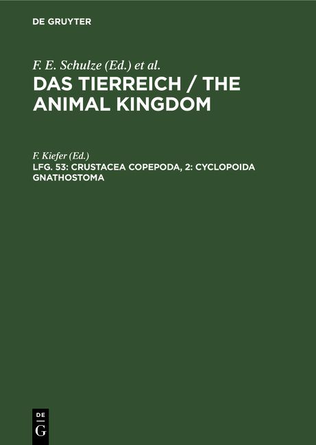 Produktbild: Crustacea copepoda, 2: Cyclopoida gnathostoma