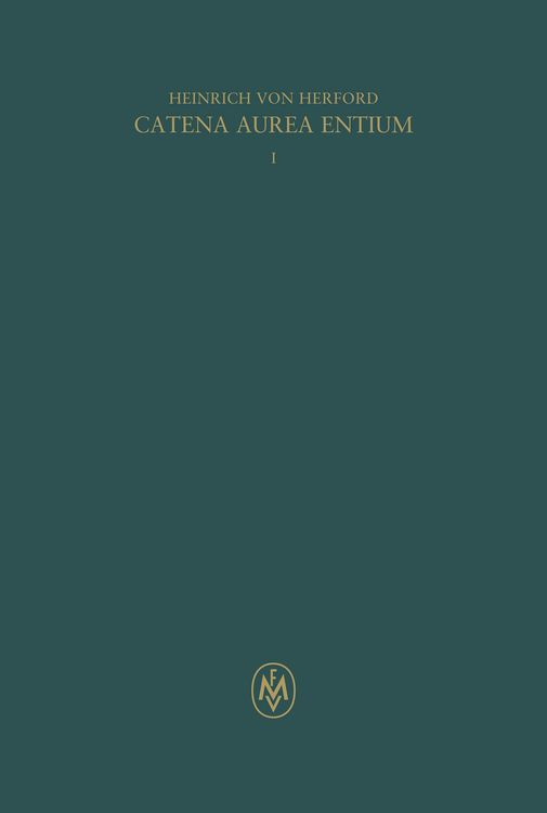 Produktbild: Catena aurea entium, Buch I