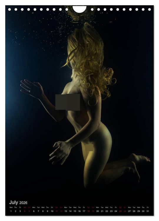 Produktbild: Underwater Erotic Shapes (Wall Calendar 2026 DIN A4 portrait), CALVENDO 12 Month Wall Calendar