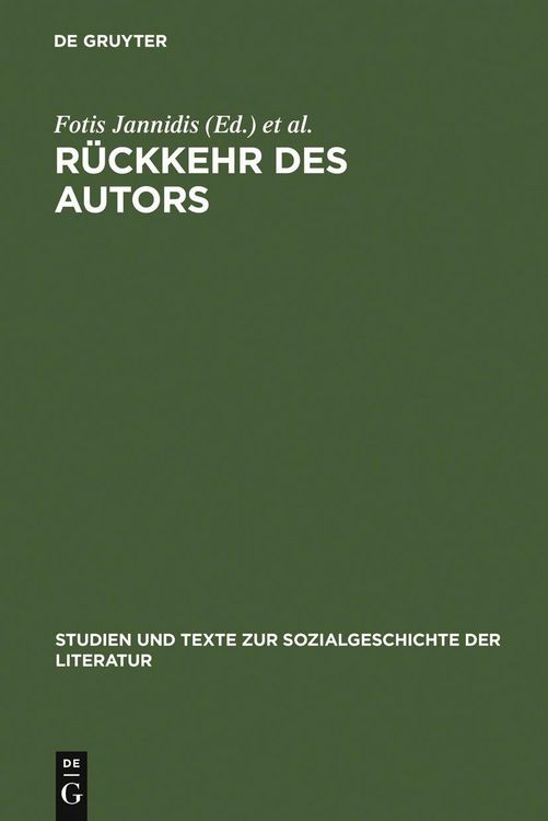 Produktbild: R&uuml;ckkehr des Autors