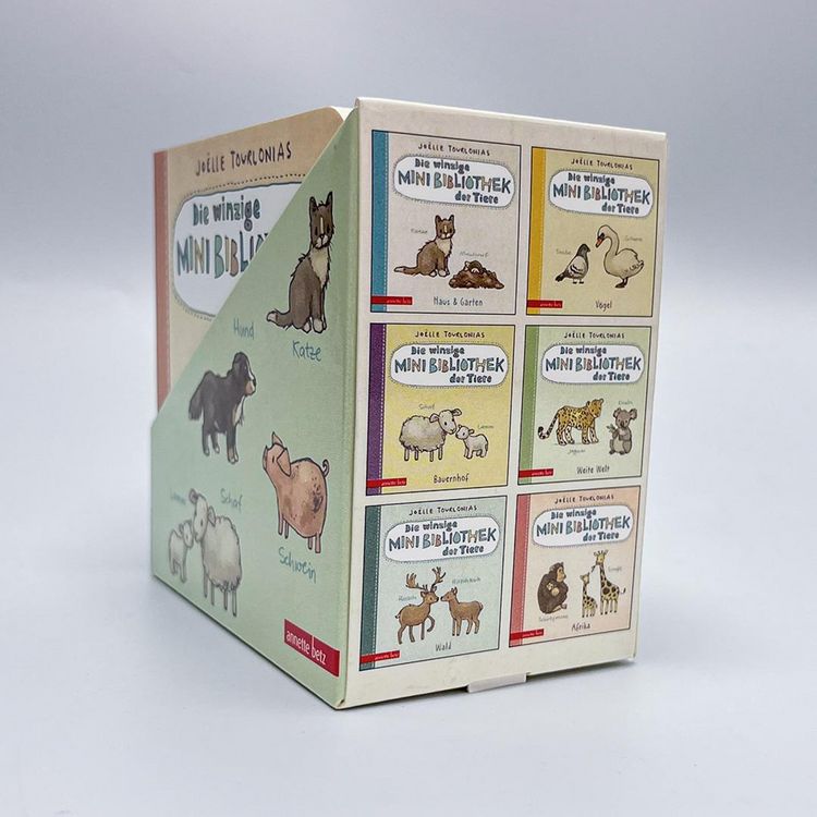 Produktbild: Die winzige Mini-Bibliothek der Tiere (Die Mini-Bibliothek der W&ouml;rter, Bd.)