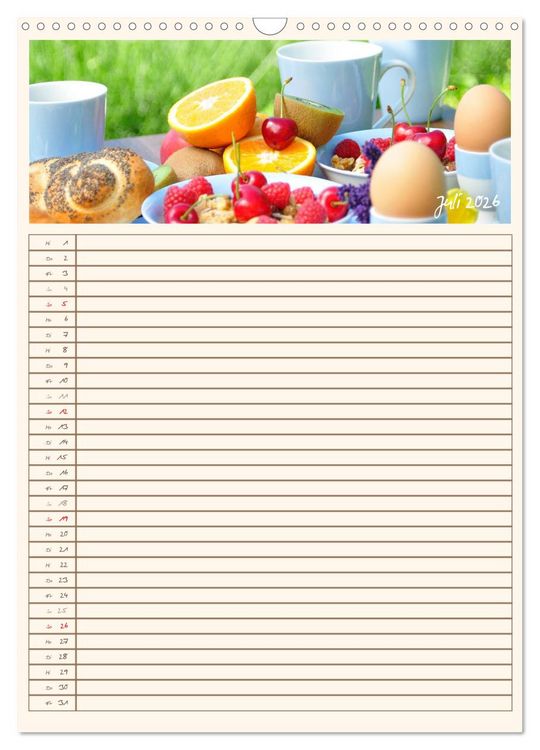 Produktbild: Guten Appetit (Wandkalender 2026 DIN A3 hoch), CALVENDO Monatskalender