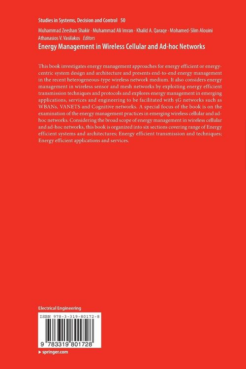 Produktbild: Energy Management in Wireless Cellular and Ad-hoc Networks