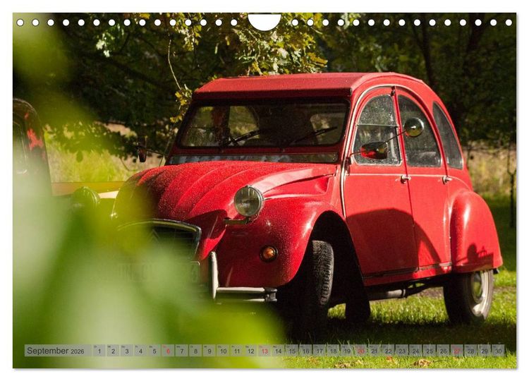 Produktbild: Kultauto Ente Citro&euml;n 2CV (Wandkalender 2026 DIN A4 quer), CALVENDO Monatskalender