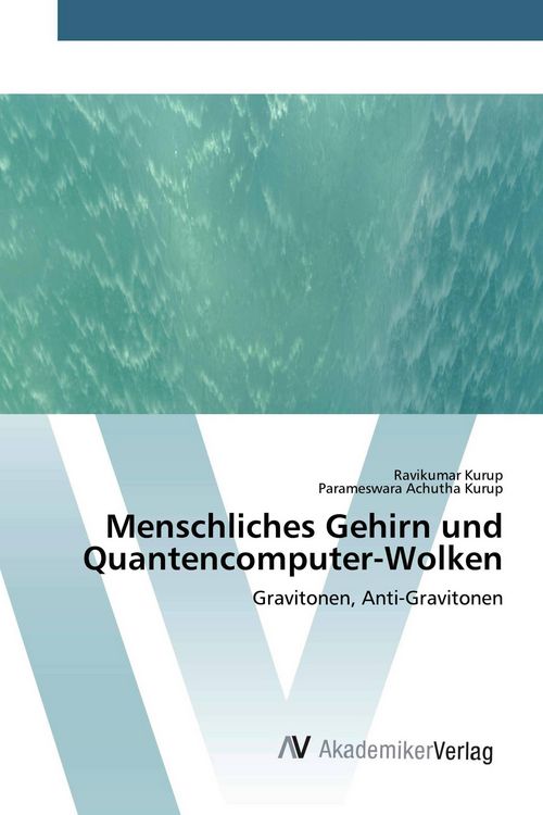 Produktbild: Menschliches Gehirn und Quantencomputer-Wolken