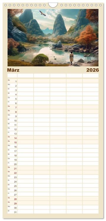 Produktbild: Familienplaner 2026 - Was heute noch wie ein M&auml;rchen klingt ... mit 5 Spalten (Wandkalender, 21 x 45 cm) CALVENDO