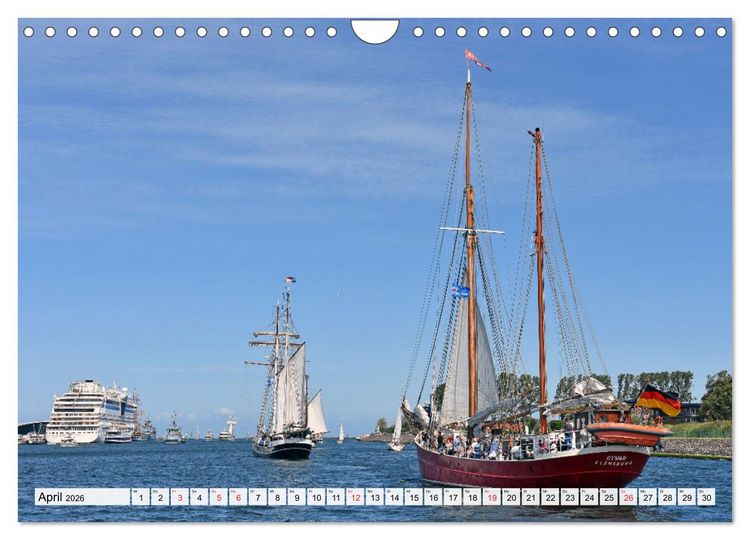 Produktbild: Die HANSE SAIL Das gro&szlig;e Seglertreffen in Rostock (Wandkalender 2026 DIN A4 quer), CALVENDO Monatskalender