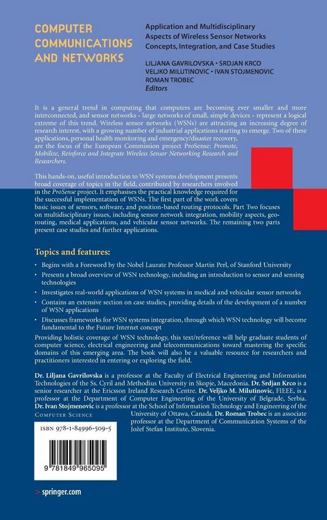 Produktbild: Application and Multidisciplinary Aspects of Wireless Sensor Networks