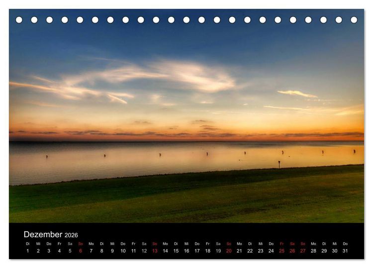 Produktbild: Zeit f&uuml;r... Insel Neuwerk - Kulturlandschaft im Wattenmeer (Tischkalender 2026 DIN A5 quer), CALVENDO Monatskalender