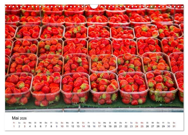 Produktbild: March&eacute; hebdomadaire - Ein Rundgang &uuml;ber einen franz&ouml;sischen Wochenmarkt (Wandkalender 2026 DIN A3 quer), CALVENDO Monatskalender