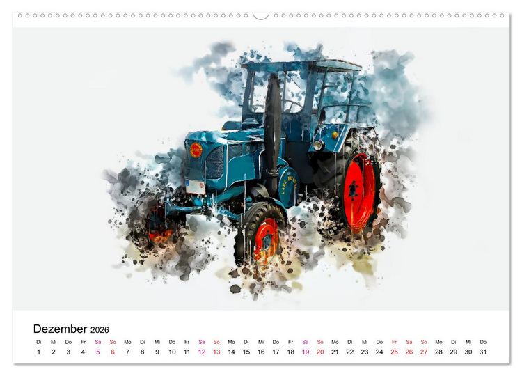 Produktbild: Traktoren Oldtimer Legenden (Wandkalender 2026 DIN A2 quer), CALVENDO Monatskalender