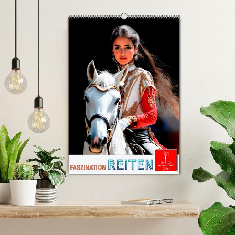 Produktbild: Faszination Reiten (Wandkalender 2026 DIN A2 hoch), CALVENDO Monatskalender