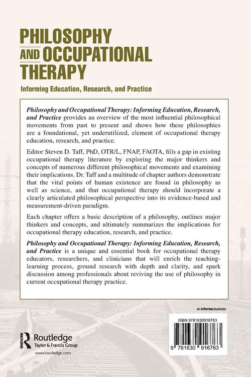 Produktbild: Philosophy and Occupational Therapy