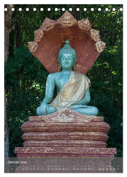 Produktbild: Buddha - Harmonie und Gelassenheit (Tischkalender 2026 DIN A5 hoch), CALVENDO Monatskalender