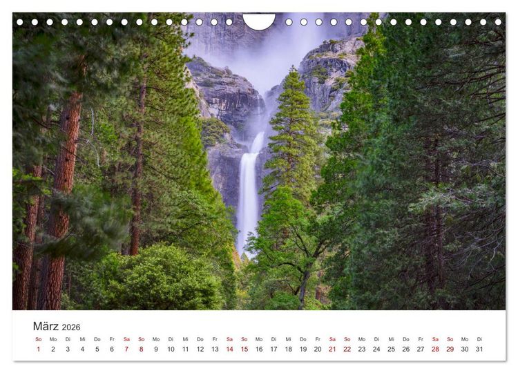 Produktbild: Yosemite - Nationalpark (Wandkalender 2026 DIN A4 quer), CALVENDO Monatskalender