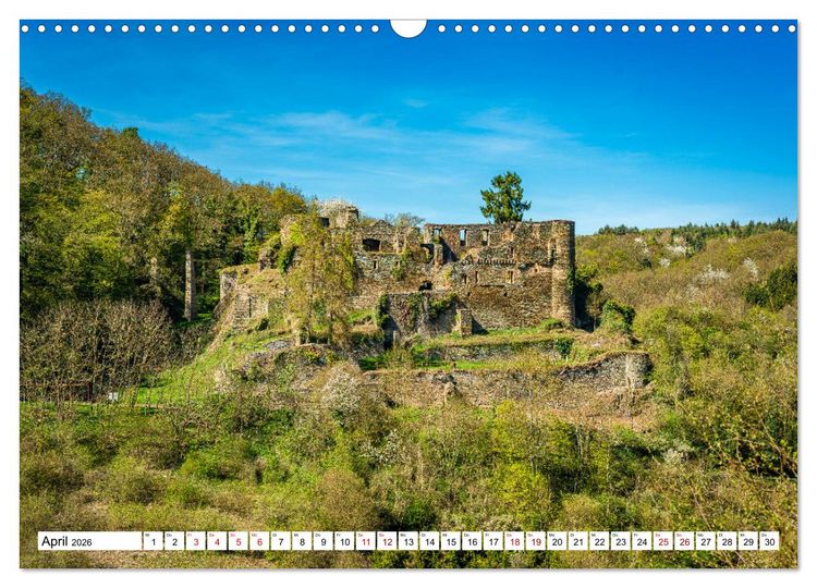 Produktbild: Burgen des Hunsr&uuml;cks (Wandkalender 2026 DIN A3 quer), CALVENDO Monatskalender