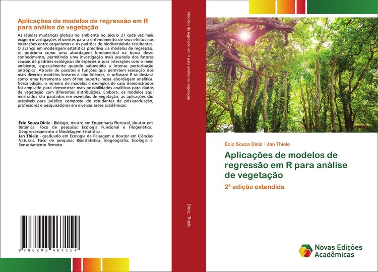 Produktbild: Aplica&ccedil;&otilde;es de modelos de regress&atilde;o em R para an&aacute;lise de vegeta&ccedil;&atilde;o