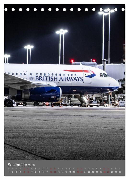Produktbild: Flugzeuge aus aller Welt (Tischkalender 2026 DIN A5 hoch), CALVENDO Monatskalender