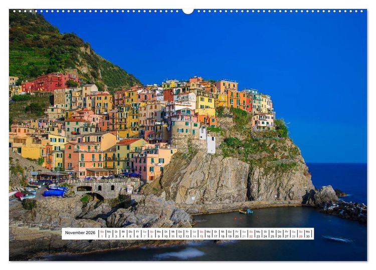 Produktbild: Cinque Terre Sentiero Azzurro (hochwertiger Premium Wandkalender 2026 DIN A2 quer), Kunstdruck in Hochglanz