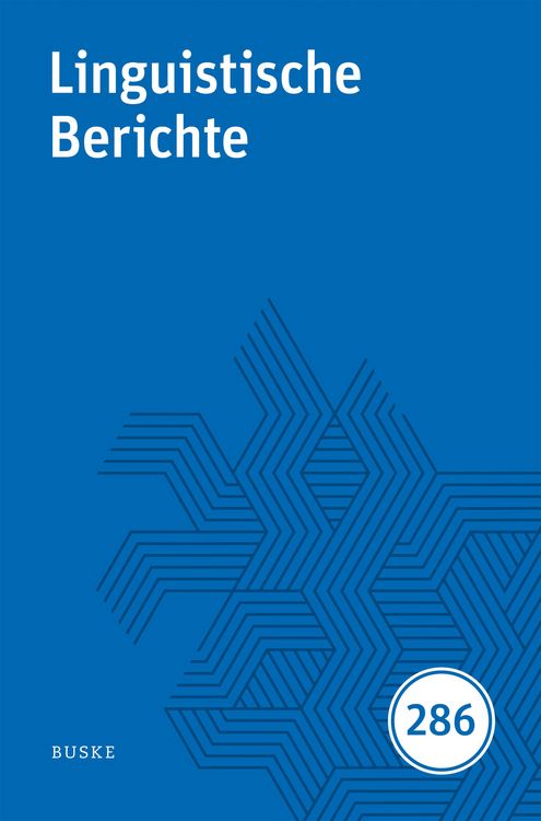 Produktbild: Linguistische Berichte Heft 286