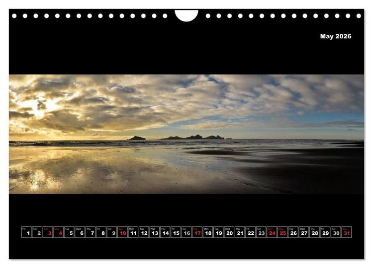Produktbild: Iceland - Panoramic photographies (Wall Calendar 2026 DIN A4 landscape), CALVENDO 12 Month Wall Calendar