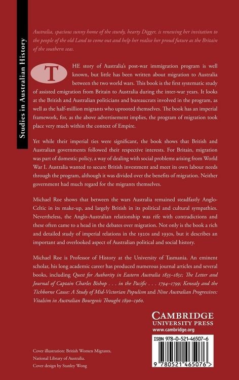 Produktbild: Australia, Britain and Migration, 1915 1940