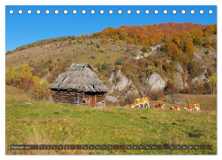 Produktbild: Fundatura Ponorului - Auf dem Via Transilvanica durch die Karpaten (Tischkalender 2027 DIN A5 quer), CALVENDO Monatskalender
