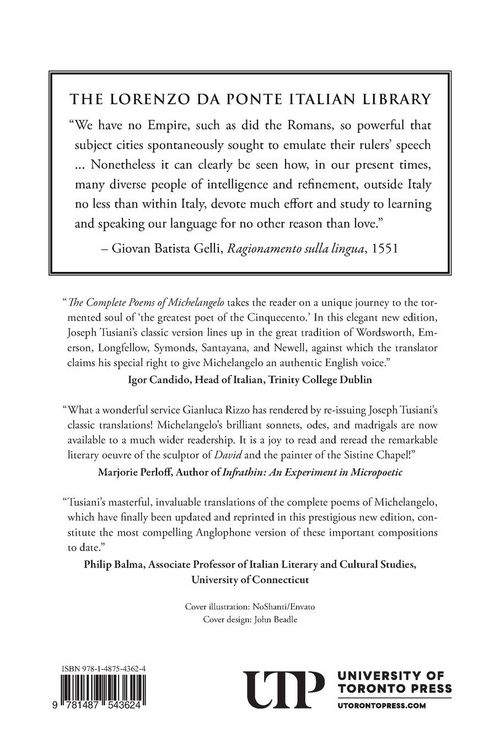Produktbild: The Complete Poems of Michelangelo