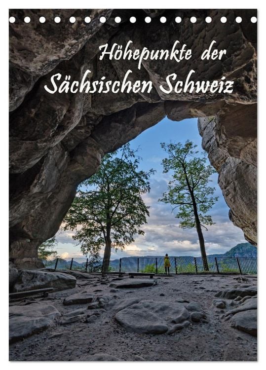 Produktbild: H&ouml;hepunkte der S&auml;chsischen Schweiz (Tischkalender 2026 DIN A5 hoch), CALVENDO Monatskalender
