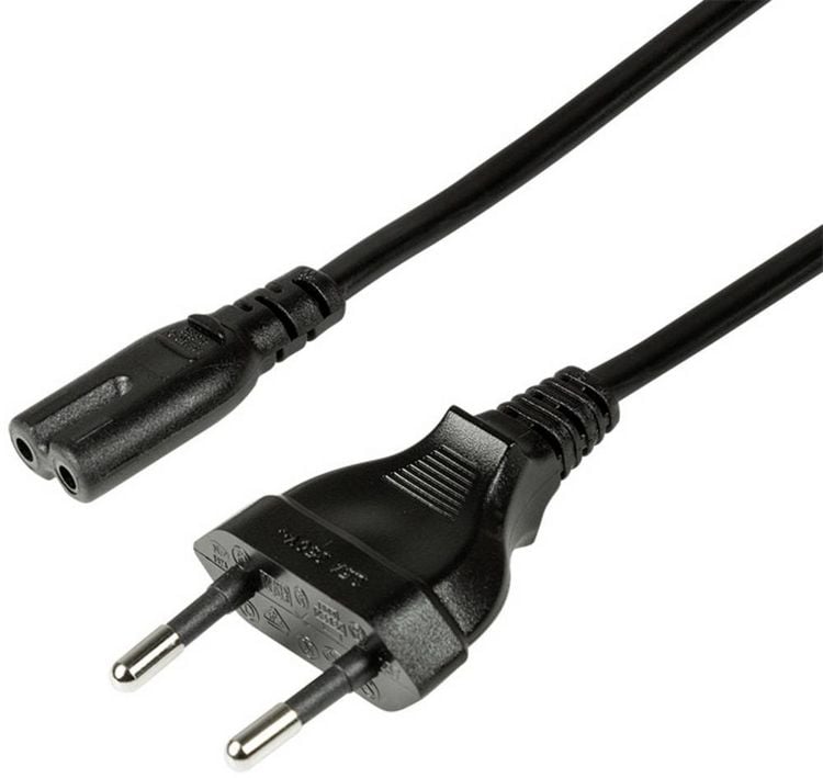 Produktbild: LogiLink Strom Anschlusskabel [1x Euro-Stecker - 1x Kleinger&auml;te-Buchse C7] 3.00 m Schwarz