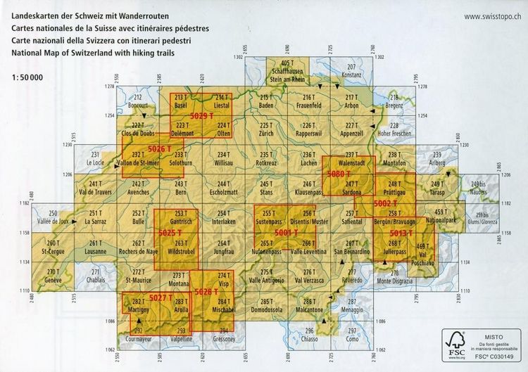 Produktbild: Swisstopo 1 : 50 000 Valle Antigorio