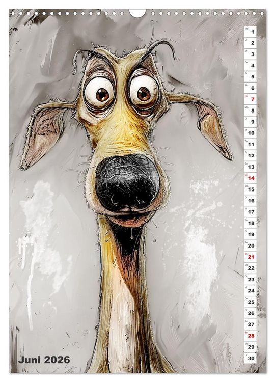Produktbild: Hund mit Pfiff (Wandkalender 2026 DIN A3 hoch), CALVENDO Monatskalender