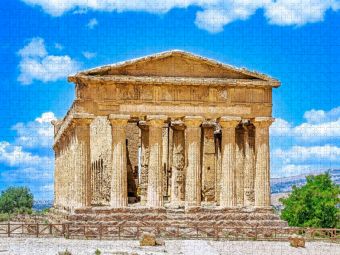 Produktbild: CALVENDO Puzzle Concordia Tempel um 440 v. Chr. | 1000 Teile Lege-Gr&ouml;&szlig;e 64x48cm Foto-Puzzle f&uuml;r gl&uuml;ckliche Stunden