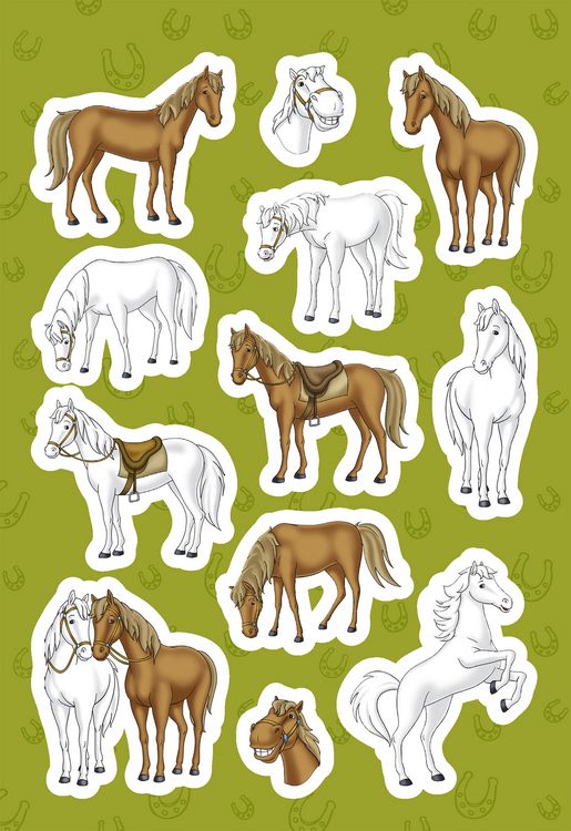 Produktbild: Bibi & Tina: Superstarker Sticker- und Malblock f&uuml;r Pferdefans