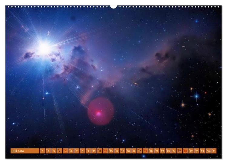 Produktbild: Gammablitze im Universum (Wandkalender 2026 DIN A2 quer), CALVENDO Monatskalender
