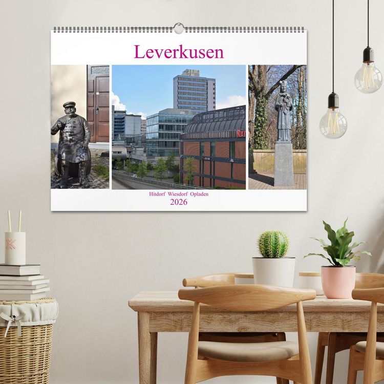 Produktbild: Leverkusen Hitdorf Wiesdorf Opladen (Wandkalender 2026 DIN A2 quer), CALVENDO Monatskalender