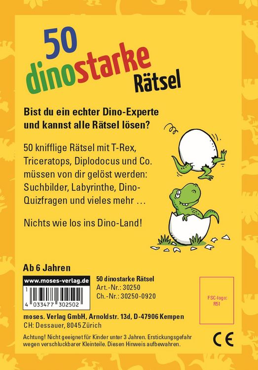 Produktbild: 50 Dinostarke R&auml;tsel