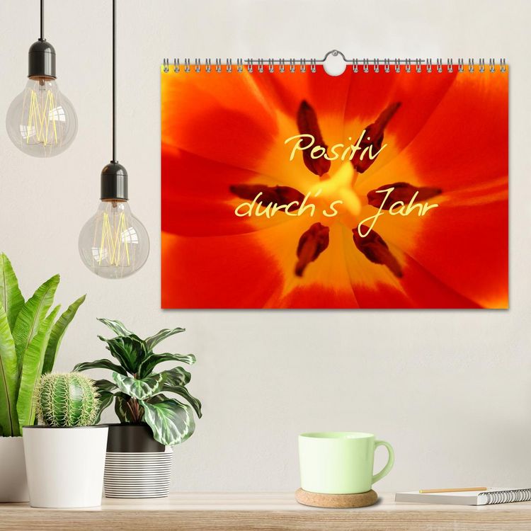 Produktbild: Positiv durch&acute;s Jahr (Wandkalender 2026 DIN A4 quer), CALVENDO Monatskalender