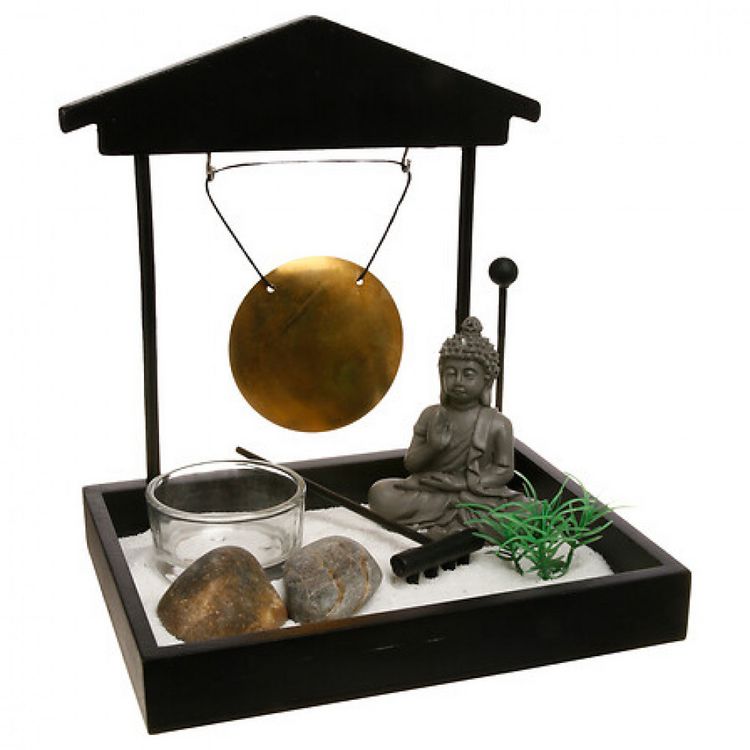 Produktbild: Devika Holz-Zen-Garten 15x12, schwarz