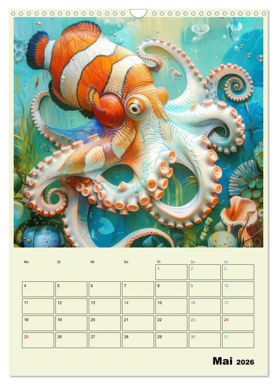 Produktbild: Hybrid Tiere zum Schmunzeln - Planer (Wandkalender 2026 DIN A3 hoch), CALVENDO Monatskalender