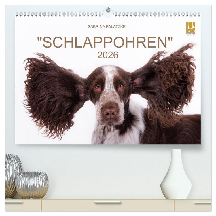 Produktbild: SCHLAPPOHREN (hochwertiger Premium Wandkalender 2026 DIN A2 quer), Kunstdruck in Hochglanz